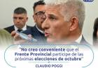 Se bajó Poggi de competir en Octubre y evidencia un pacto con Milei. Se abre un abanico inédito, por la especulación.