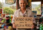 Merlo ; Poggi paró 40 kms de autopista, para hacer un cantero en 1 km. y pretende pintando, para  decir que construyó él microestadio de Merlo que ya funciona, que hicieron otros . La hipocresía de vender humo.  