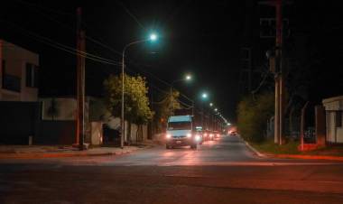 Alumbrado LED en la zona norte de la ciudad de San Luis