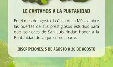 Las voces de San Luis rinden honor a la Puntanidad