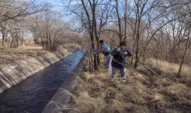 Limpiezas preventivas en el Canal Paso de las Carretas