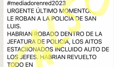 Noticias Faksas por Cambios policiales y un blooper interno  falseado . No faltó nada, una rueda de auxilio dudosa y  un golpe a una camioneta. No identificada . Fake Neks innecesarias