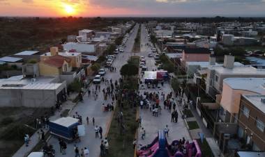 Tamayo inauguró obras en el Barrio Solares del Norte