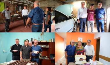 VILLA MERCEDES: “Gato” Fernández con los emprendedores