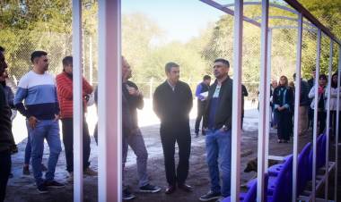 PASO GRANDE: modernizan la cancha de fútbol 