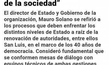 Solano,ex desastroso funcionario de Vidal, (encubierto en CIPPEC), pretende dar clases de administración en San Luis .Macrismo enlatado .La máscara de una presunta ONGs. opinadora según interés político pago 