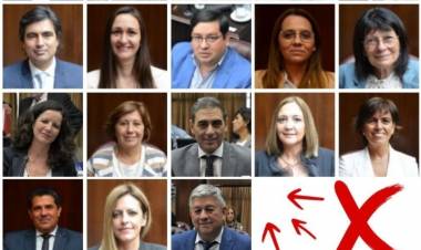 La irresponsabilidad del poggismo de votar contra sus promesas electorales. Cuando se fueron en 2015 dejaron 120 millones de dólares de déficit.