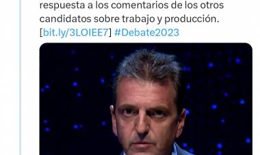 Bullrich y no saber lo que dice.Horrores de apreciación y de lo que pasa .Hasta planeó el Código Civil para el delito .A los gritos sin sin darle sentido a lo que decía leyendo .MILEI que no es MILEI leyendo y Massa que los deja callados  atajando todo . Clarín la deja afuera a Pato éste lunes 