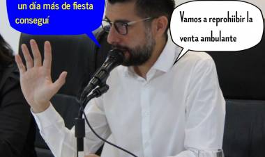 Merlo y el absurdo : está prohibida la venta ambulante. La van a reprohiibir,. Tribunera extraordinaria, mientras la Ciudad es un caos del abandono. Rodríguez y el humo de siempre, frente a una temporada muy floja por falta de ideas .