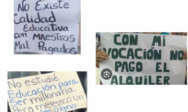 Clases con docentes hambreados y chicos institucionalizados con el PAN .No paran porque los gremios como UDA miran par otro lado frente al ajuste .Vergüenza y Demagogia 