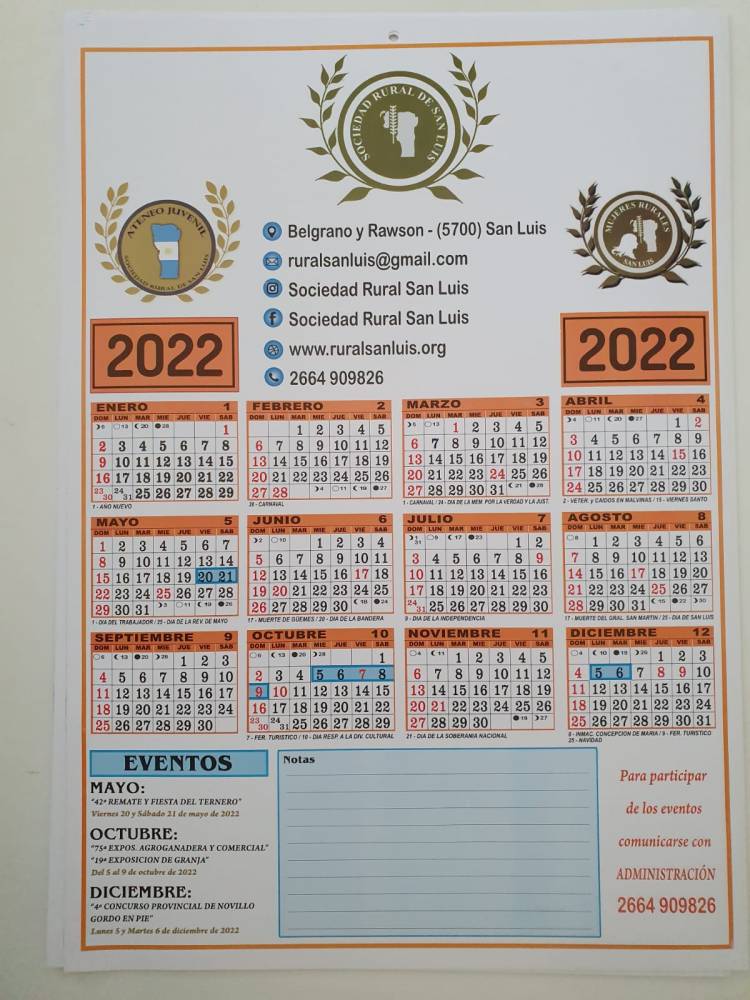 La Rural San Luis y sus tres grandes fiestas del 2022