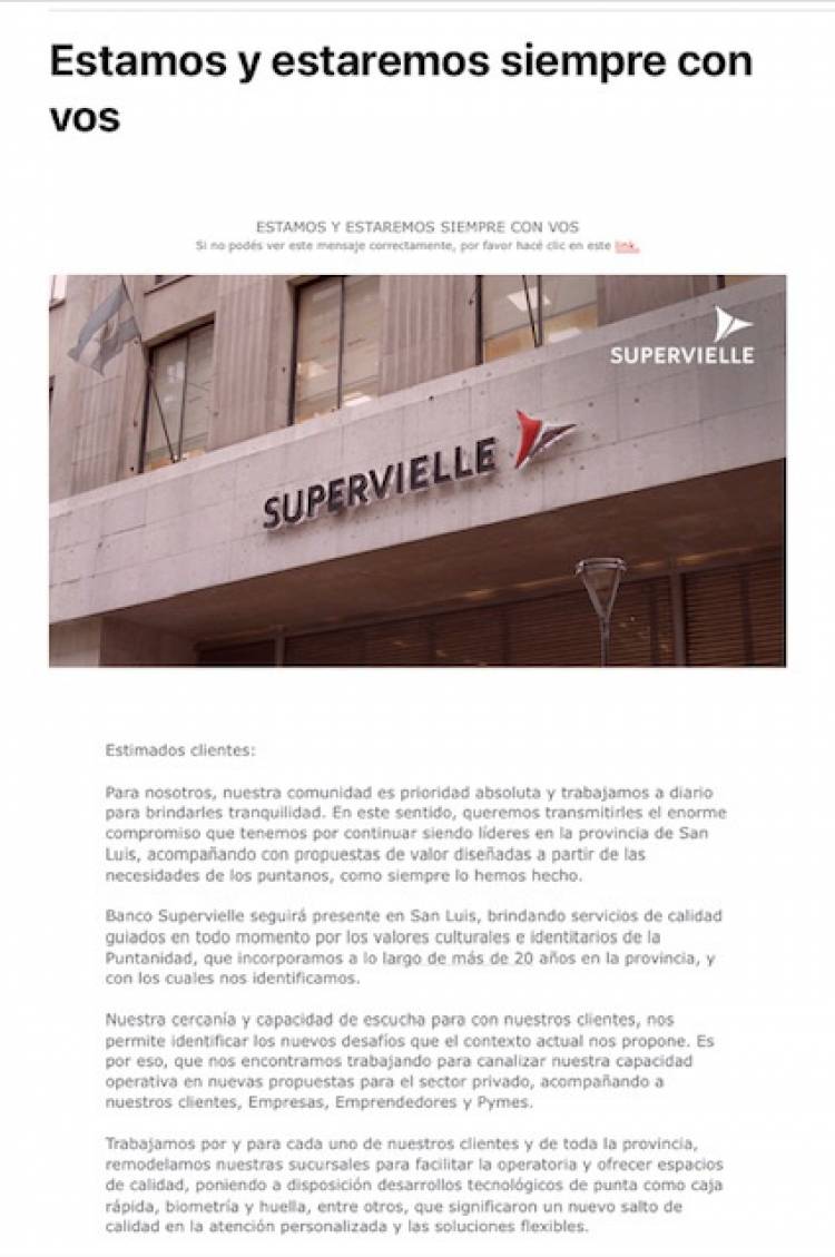 La caìda del Supervielle,casi por su propio peso.Abusos y denuncias contra un banco que se hizo grande por San Luis 