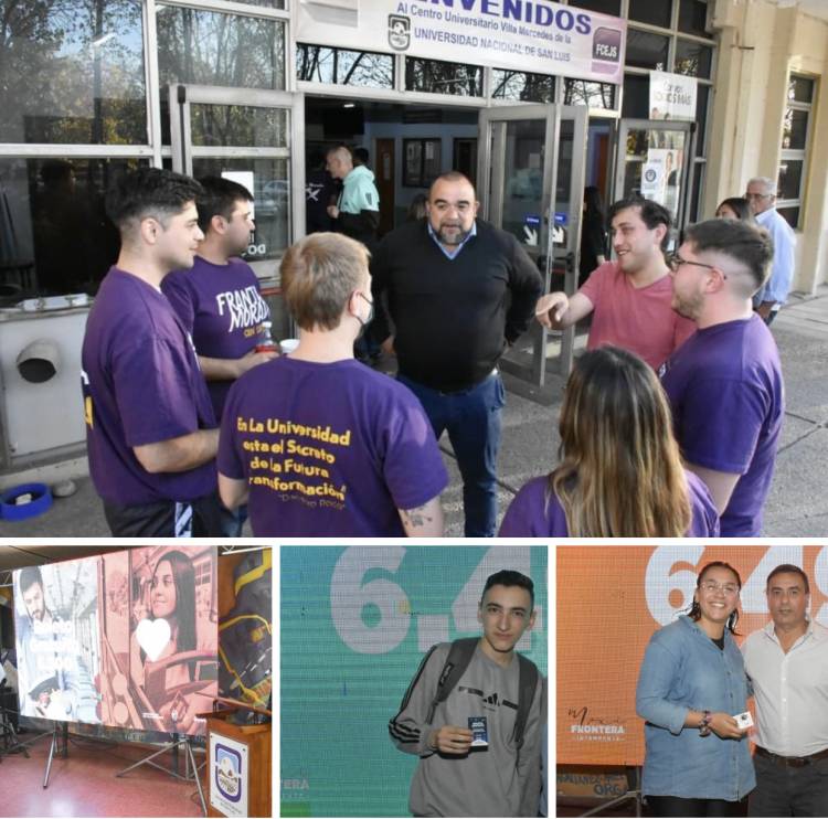 Histórica entrega del boleto Universitario 6500.Maxi sin techo