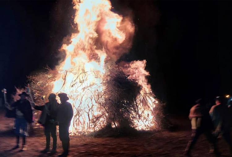 Homenajearon a Martín Güemes en Los Molles con un fogón
