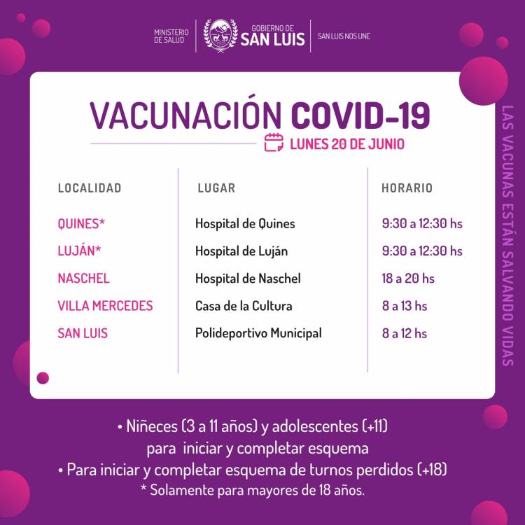 Vacunación contra el COVID-19 durante los feriados