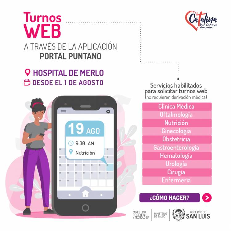Hospital de Merlo: se podrán solicitar turnos web