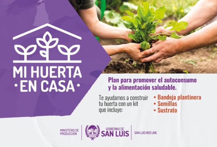 Presentaron el plan “Mi Huerta en Casa” 