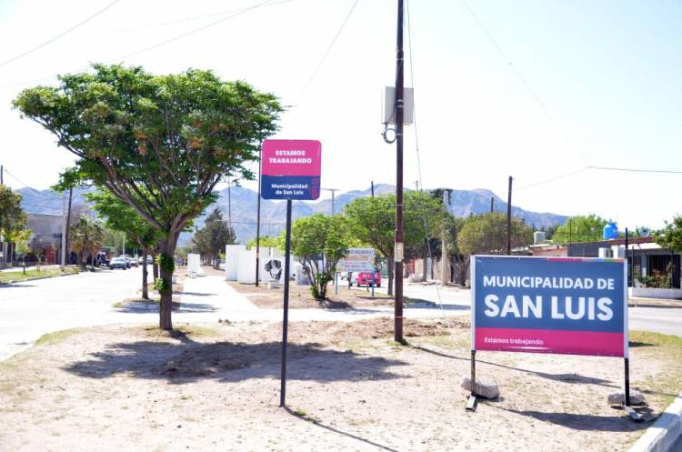 Continúan a pie firme las obras en la ciudad de San Luis