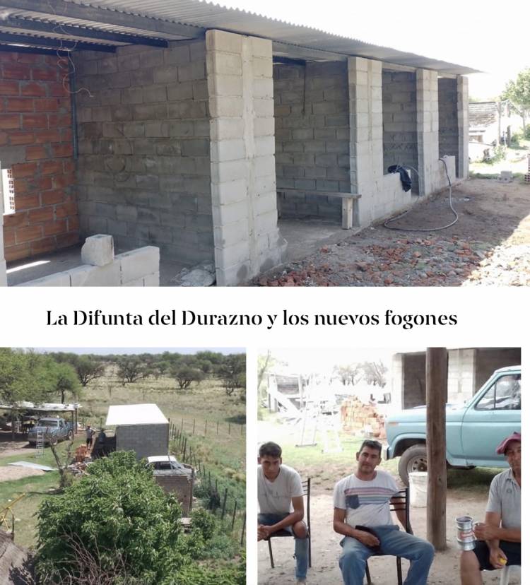 Difunta del Durazno:construyeron 4 fogones y crece la devoción en el monte del Santuario en el Sur de San Luis .Milagros y pedidos que se conceden 