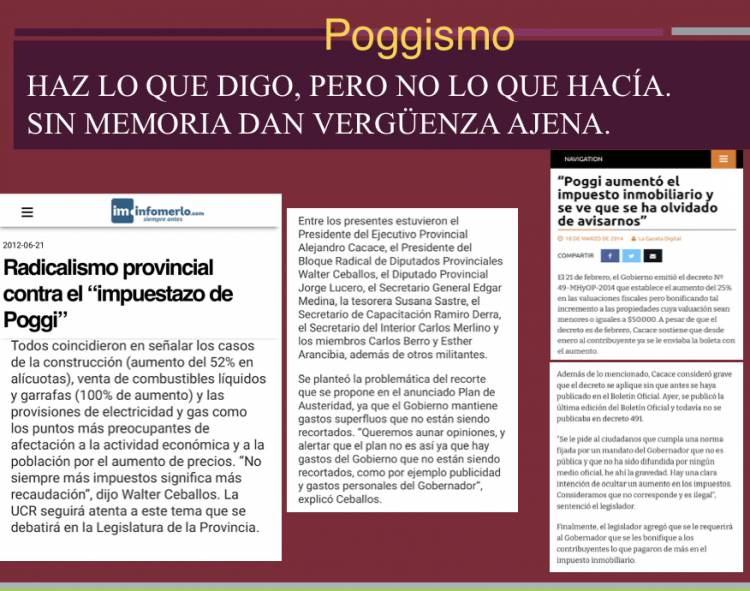 Poggi Provocó los impuestazos más grandes sin inflación  y por debajo de la inflación critica con cinismo 