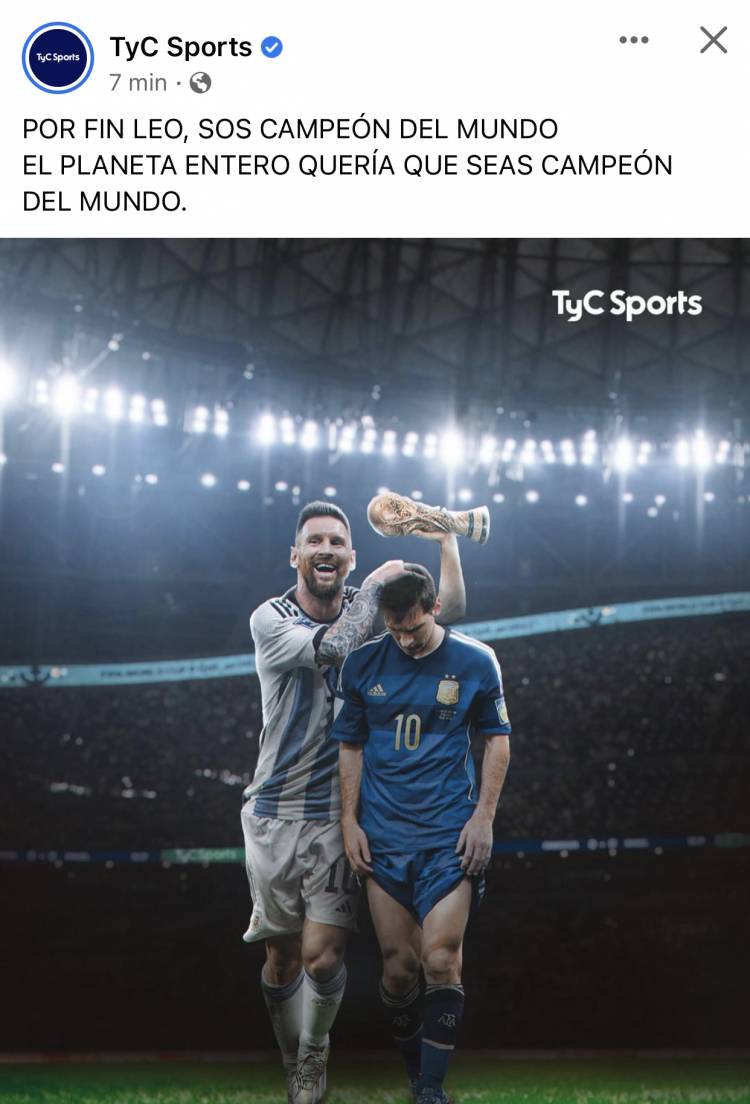 Argentina Campeón. El sueño Argentino imposible de la mano de Messi