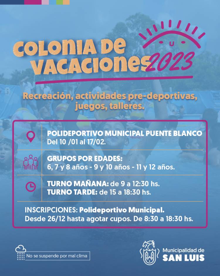 Colonia Infantil de Vacaciones 2023