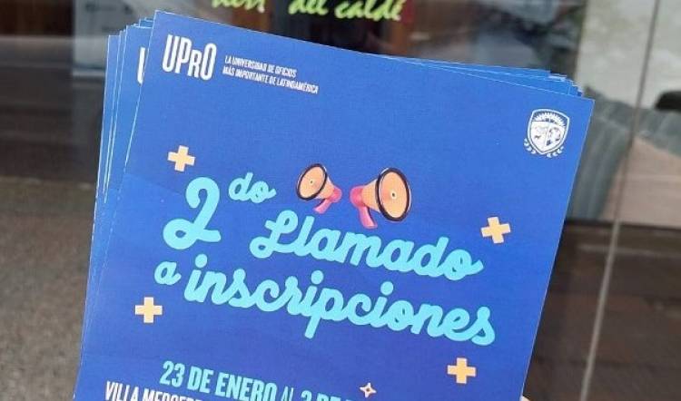 UPrO: Este lunes vuelven a abrir las inscripciones 