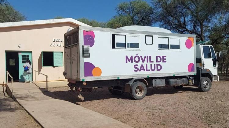 PUESTO BALZORA: llegó el Camión Sanitario 