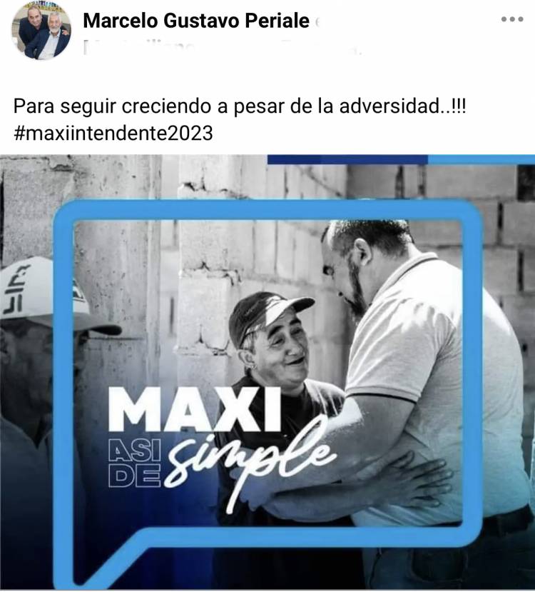 Periale “así de simple ante la adversidad.Maxi 2023”
