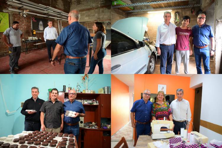 VILLA MERCEDES: “Gato” Fernández con los emprendedores