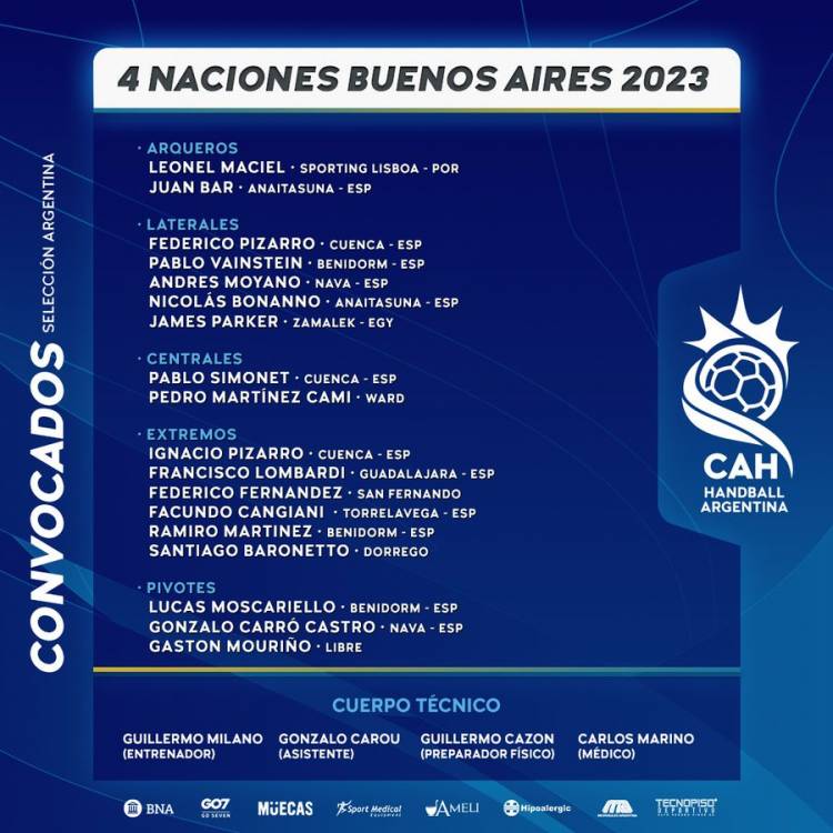 HANDBALL: Parker convocado al 4 Naciones