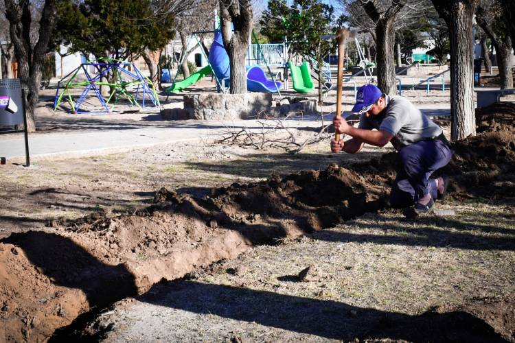 VILLA DE PRAGA: mano de obra local remodela la plaza