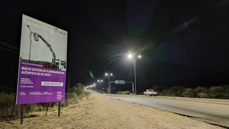 SUYUQUE – LOS MOLLES: mejor iluminación en la autopista 