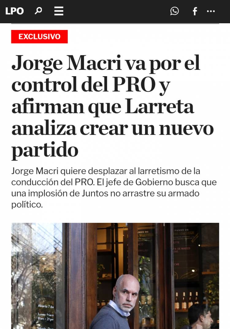 Avanzar Argentina, sería el nuevo Partido de Larreta .Ya tienen sello en San Luis 