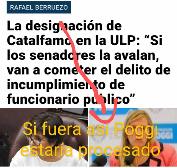 Berruezo, si te hacen caso los Senadores, el denunciado es POGGI por Adelaida Muñiz y Gallardo .El reino de la estupidez Jurídica en la teoría de los actos propios