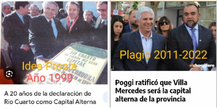 POGGI y la copia de Córdoba de designar a Mercedes , Capital.alterna. Allá fue por Ley en 1999, acá solo un plagio 