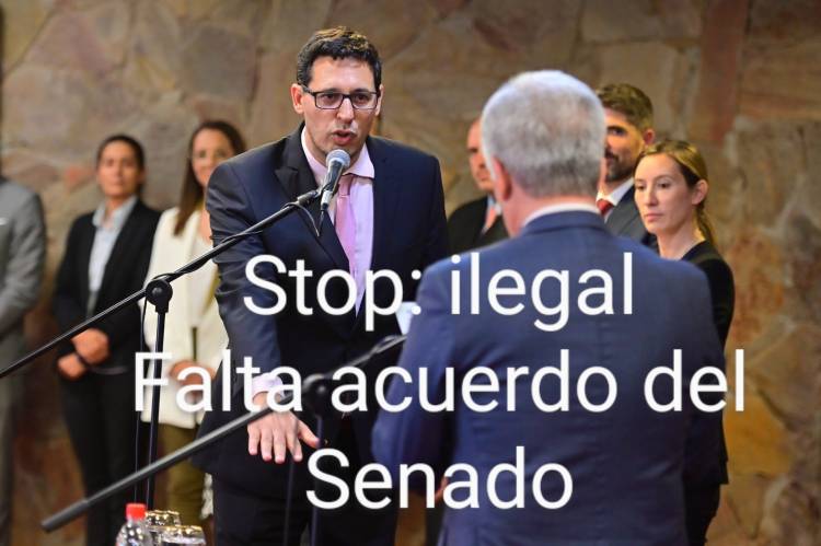POGGI nombró el Fiscal de Estado sin acuerdo del Senado .Absoluta ilegalidad al borde de un delito penal . Serán nulas sus actuaciones.Lo mismo que hizo Macri con dos Jueces de la Corte