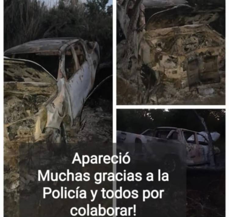Violencia política mafiosa.Aparecio quemada la Camioneta del ex Intendente de Los Molles 