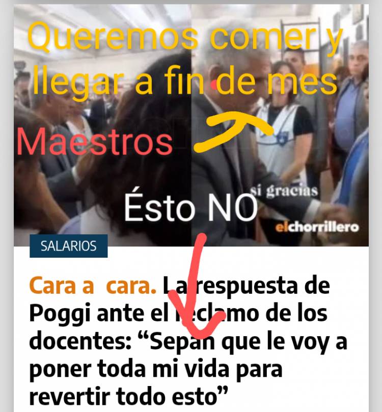 Poggi y un cambio necesario.La.gente no da más.El sufrimiento innecesario.La gente no quiere que se juegue la vida, solo que que Gobierne.