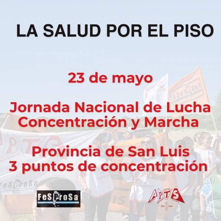 APTS dice la Salud por el Piso. De ser aliada política a tener que luchar por la dignidad .Triffiro y Belletini siguen escondidos 