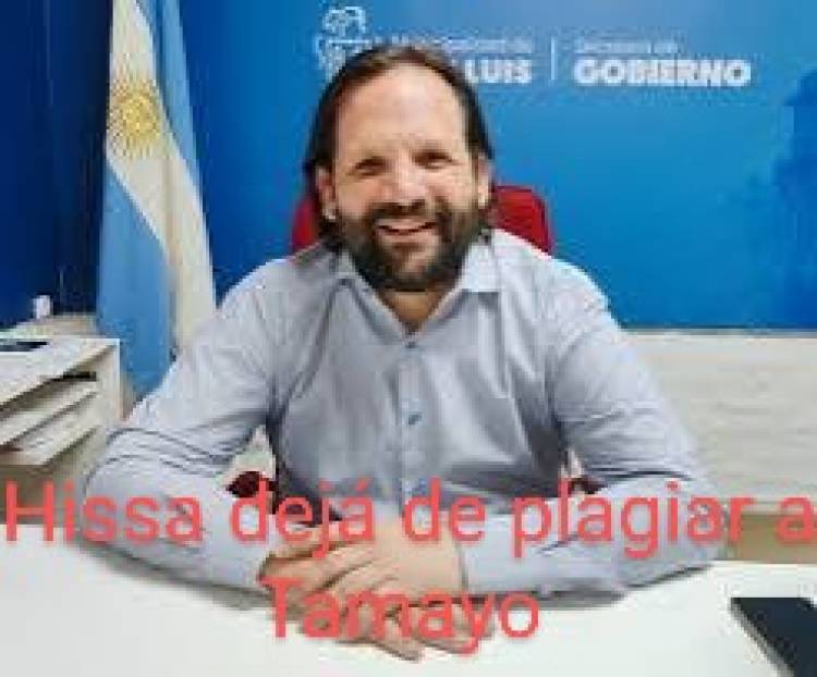 Russo dice que Hissa le copió a Tamayo la nota de presentación.Un absurdo plagio de quien critican sin sentido . Ridículo
