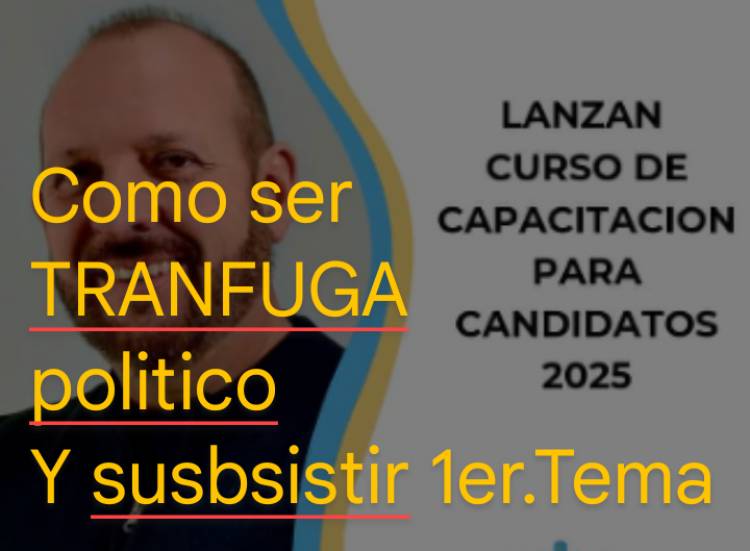 Increíble:D Alessandro lanza curso de TRANFUGA político. Hoy primera clase