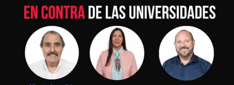 Moriñigo repudió a los Poggistas Bachey, Arancibia y al ignorante de D Alessandro por darle la espalda a la Universidad Pública 