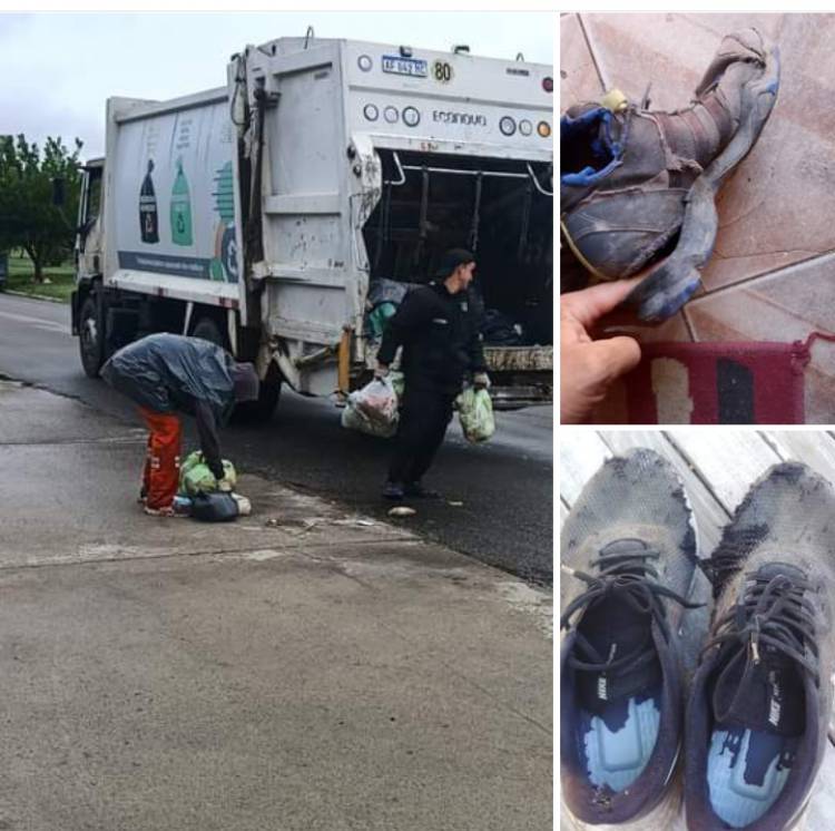 Tincho Bastias denuncia que los recolectores de basura, andan descalzos y pide ayuda a los Punteños para comprarles zapatos de trabajo 
