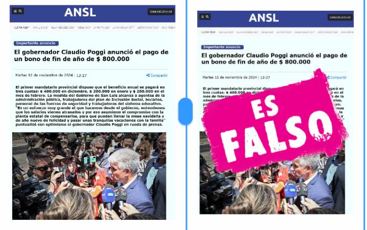 Poggi dice que no pagará el bono de 800 mil de fin de año , anunciado por medios . Otro golpe más a los Estatales 