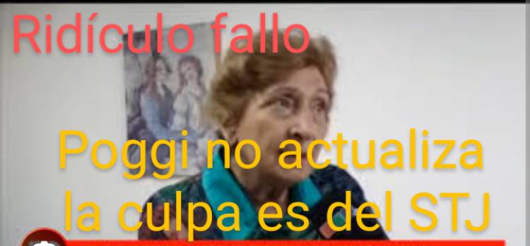 Bona y un fallo ridículo. En vez de ordenar que Poggi actualice los fondos , los invita a reunirse  con el STJ ., a quien le achacan la mora. Se le nota demasiado su oficialismo.Parq los Abogados Mercedinos , sabor a poco .