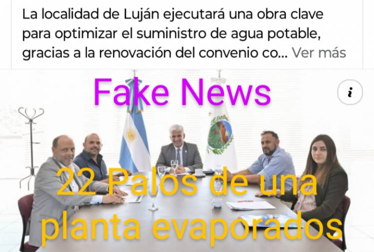 Luján: escándalo por una perforación.. LOPEZ  recibió 22 millones para una planta de fe agua, que se habrían evaporado .El Concejo no  controla ?? O está comprado? 