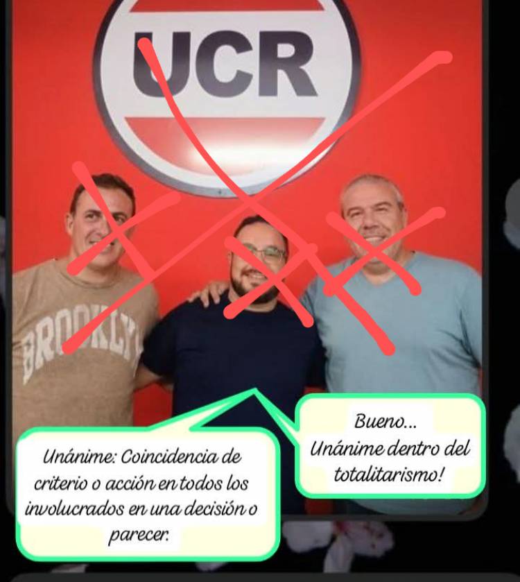 Se rebela parte de la UCR: no vamos a votar una Alianza que tiene a Adolfo Rodríguez SAA, al que por años combatimos por corrupto.Duro comunicado de Identidad Radical 