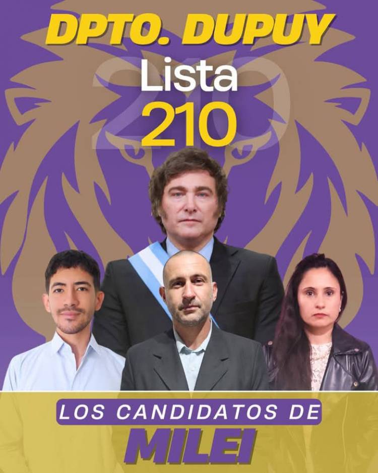 Kravetz intentará la heroica con MILEI en Dupuy . Lista corta y sin estructura .Podemos ser sorpresa dicen 