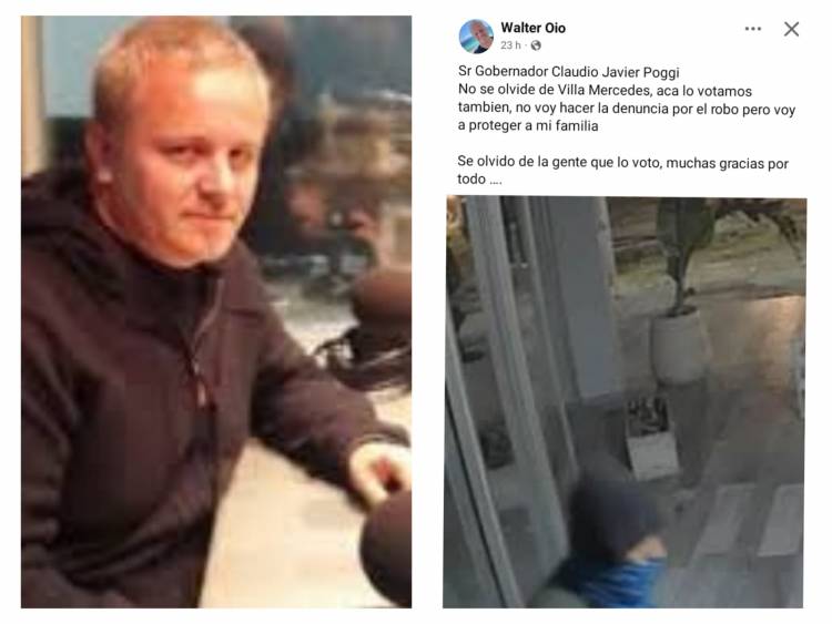 Le robaron a Oio y le dijo a Poggi que Mercedes, lo votó.No descarta poner 220